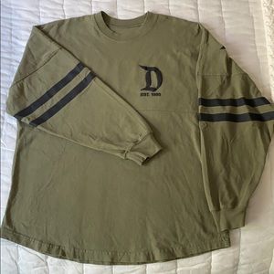 Unisex small army green Disneyland spirit jersey